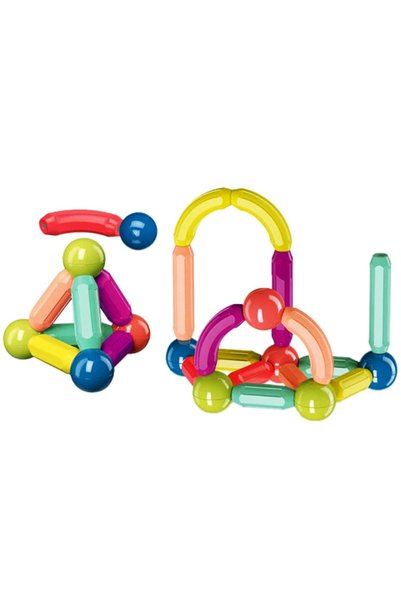 SARALMA Set de joaca magnetic STEM, pentru constructii creative - 42 piese ma...