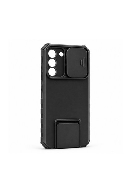 OEM Husă Defender cu Suport pentru Samsung Galaxy S21 FE, Antișoc, Negru