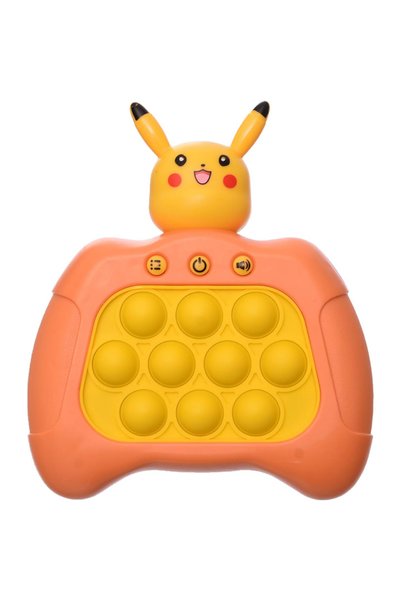 sallma Joc interactiv Pop-It Consola, antistres, cu sunete si lumini, Portocaliu