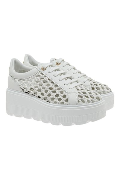 Renato Garini Γυναικεία Παπούτσια Sneakers 611-19R Λευκό Πλεκτό W119R611326M