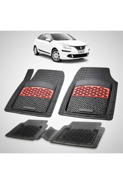 TEAMCAR Covorașe auto compatibile cu Suzuki Baleno 2 Hatchback 2015-2022 | Roșu
