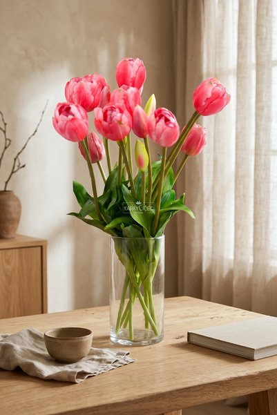 Yapay Çiçek Deposu Veštački cvet, 5 komada, magloviti planinski tulipan, 40 c...
