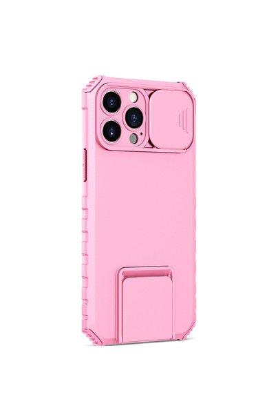 OEM Husă Defender cu Suport pentru Samsung Galaxy A02s, Antișoc, Roz
