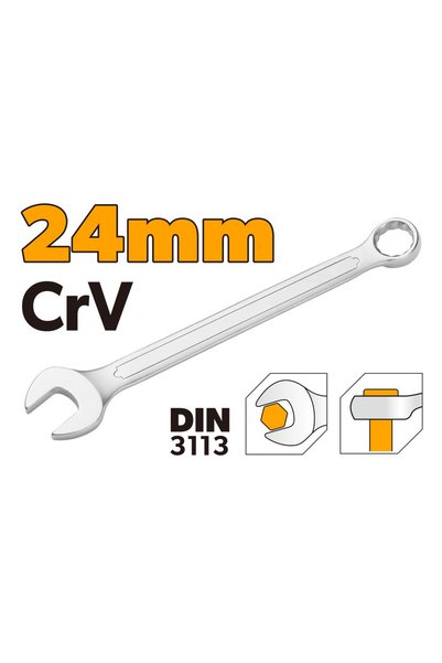 TOLSEN مفتاح ربط مركب Cr-V CP DIN 24 مم