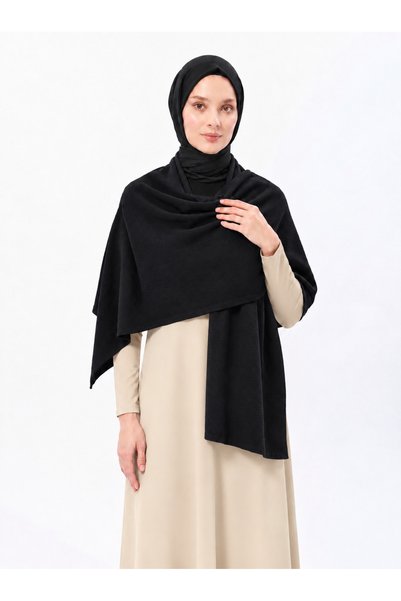 BONEMODA Bone Moda Kadın Düz Triko Kışlık Omuz Şalı – Yumuşak Dokulu