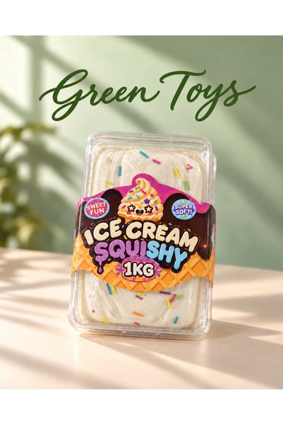 Green Toys Ice Cream Sukuşi Sünger Oyuncak Beyaz