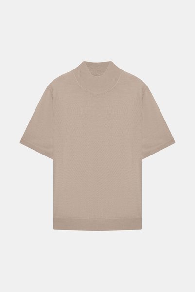 W Collection BEJ YARIM BALIKÇI TRİKO