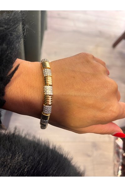 gozdeasutayaccessory سوار من الحجر الذهبي
