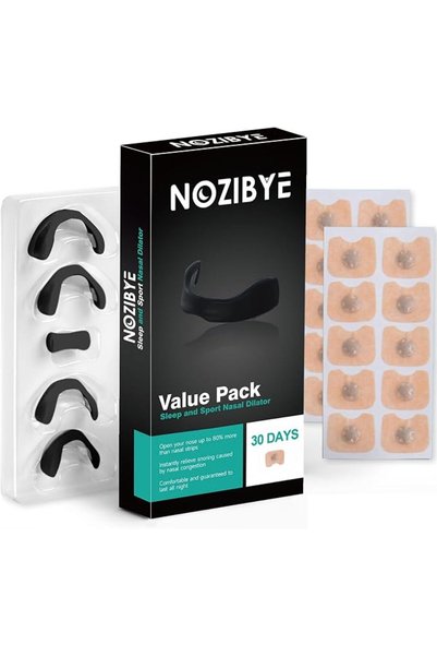 Nozibye شرائط أنف مغناطيسية للتنفس مع شريط مغناطيسي قابل لإعادة الاستخدام من ...