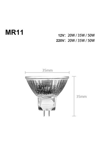 Choice DC 12V 20W Warm White Light MR11 Halogen Spotlight Bulb 20w/35w/50w Gl...
