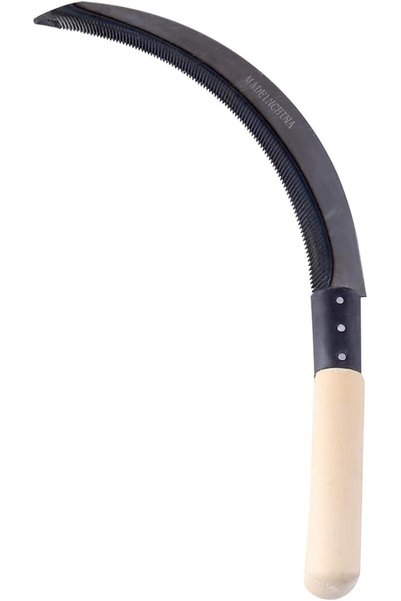 Generic Grass Sickle - 12inch - Handheld Weeding Sickle Tool with Curved Serr...