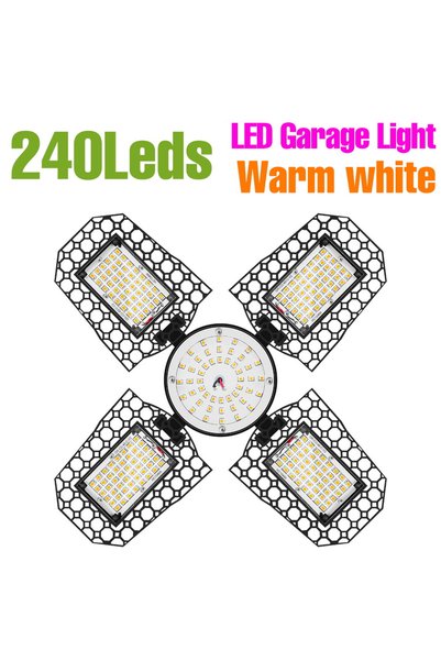 Choice Warm White 200W 200W LED Bulb E27/E26 Lamp Garage Light AC 220V Foldin...