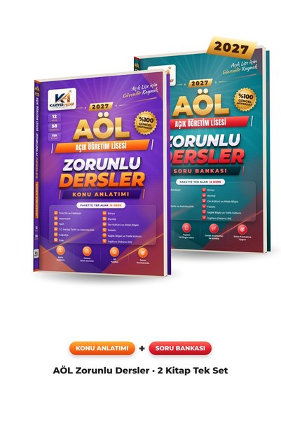 Kariyer Hedef Yayınları 2027 AÖL AÇIK LİSE MEZUN EDEN SET-GÜNCEL MAARİF MODEL...