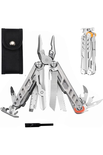 Generic Multitool, 15-in-1 Full-Size, Lightweight EDC, Multi-Purpose Pliers, ...
