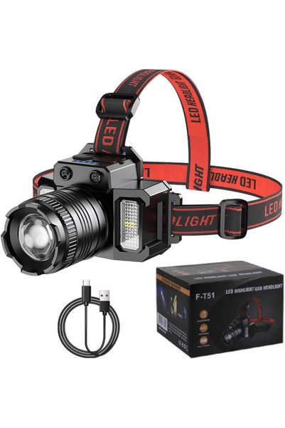 Generic MB® Smart Sensor LED Headlamp, Rechargeable, Lighting Modes, Powerful...