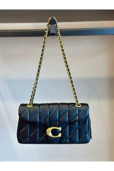 COACH 1941 حقيبة كتف من الجلد المبطن