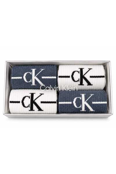 Calvin Klein جوارب نسائية من سي كيه جيه، عبوة من 4 قطع