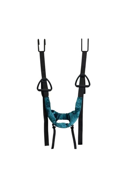 Choice green Cervical Neck Traction Belt Home Hanging Neck Stretching Suspens...