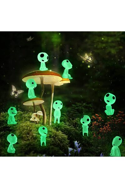 Noonedibs 10 buc luminoase fantomă copac elfi miniatură grădină Gnome străluc...