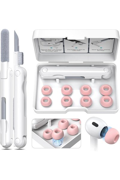 Generic [4 أزواج] أطراف أذن بديلة متوافقة مع Airpods Pro الجيل الثاني/الأول م...