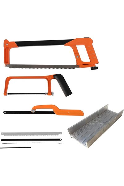 Generic Hacksaw Set, Steel Saw 12 inch with Replaceable Saw Blades and Metal ...