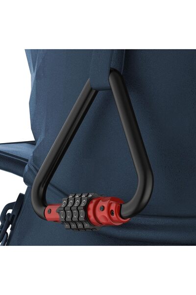 Generic Heavy Duty 4 Digit Combination Lock, D Shape Carabiner Clip, Password...