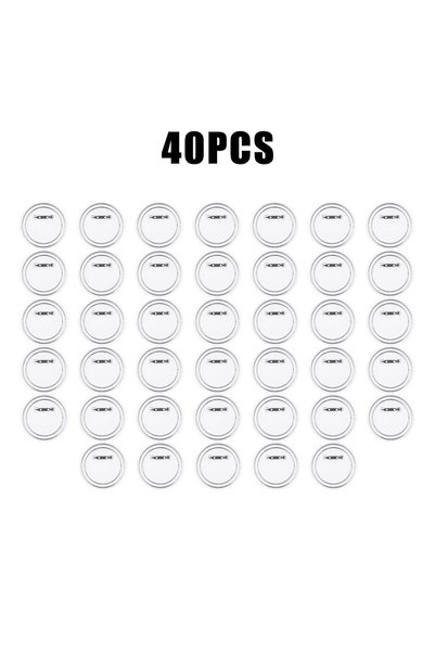 Choice 58mm 40PCS 25/58MM DIY Transparent Acrylic Button Pins Blank BadgeSet ...