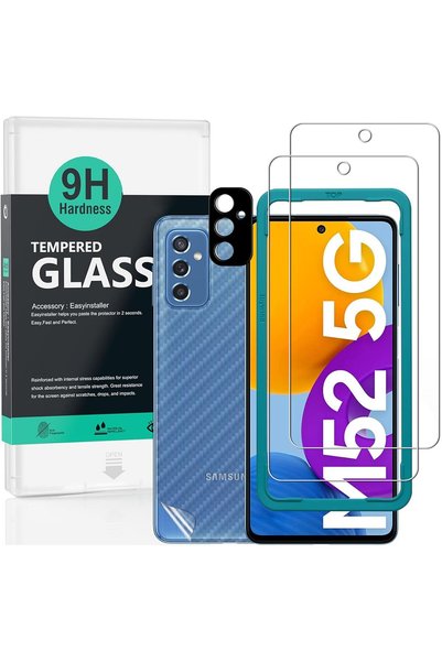 Generic واقي شاشة لهاتف سامسونج جالاكسي M52 5G مقاس 6.7 بوصة، عبوة من قطعتين ...