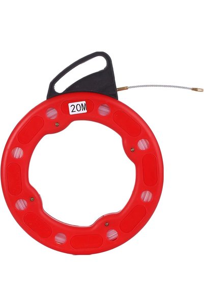 Generic 20M Fiberglass Fish Tape Reel Puller Conductive Electrical Cable Pull...