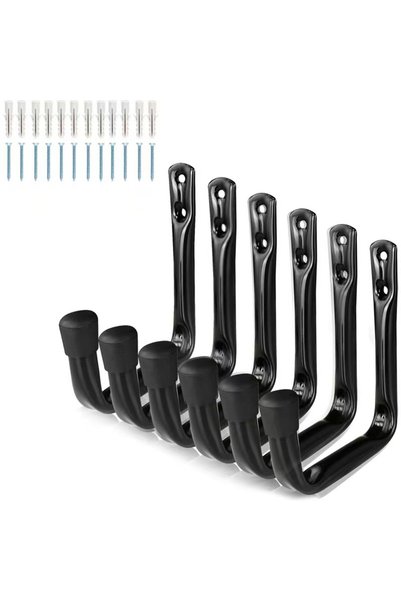 Choice 2PCS hook Heavy metal garage storage hook wall mounted J-shaped hook b...