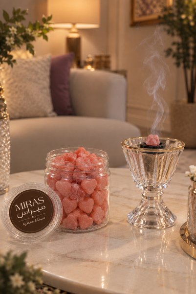 Miras مستكة معطرة بروائح متنوعة وفواحة وألوان متعددة 100جرام، لافندر وهيل وتو...