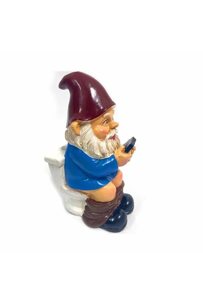 Noonedibs statuie pitic, sculptură gnom de grădină pentru motocicletă, decor ...