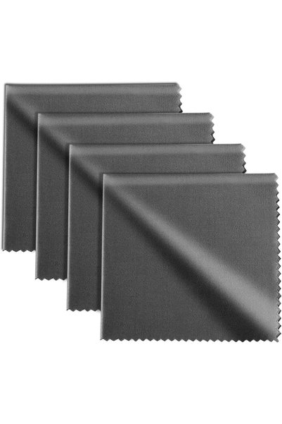 Generic مناشف تنظيف من الألياف الدقيقة للنظارات: 4 قطع (20 × 18 سم) قماش تنظي...