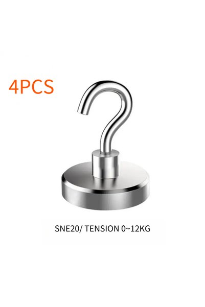 Choice خطاف مغناطيسي SNE20-4PCS D16/D20/D25، خطاف مغناطيسي منزلي للديكور، خطا...
