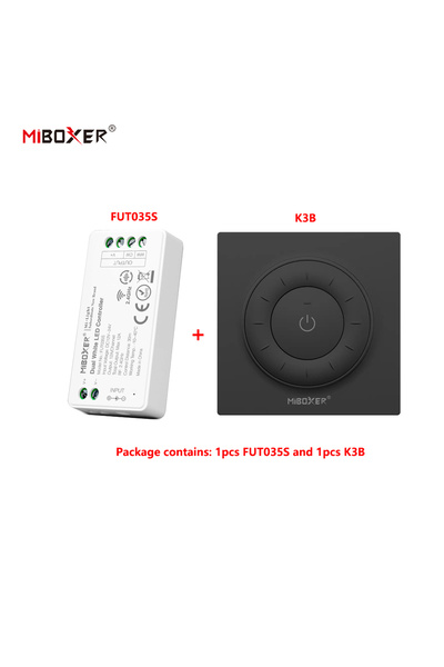 Choice وحدة تحكم MiBoxer K3B و FUT035S بتردد 2.4 جيجاهرتز لاسلكية مزدوجة اللو...