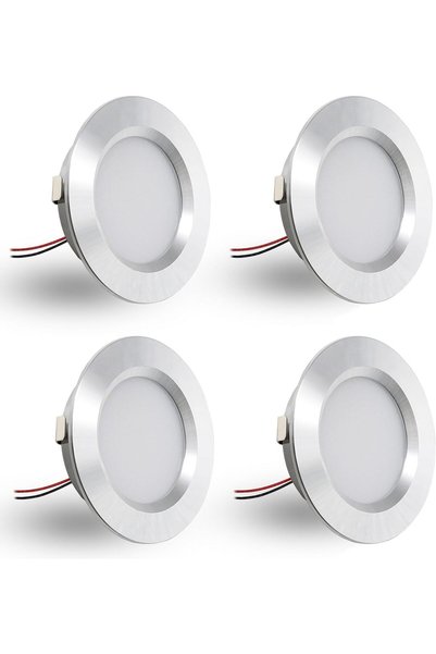 Generic مصابيح LED غائرة 12 فولت، 3 واط، أبيض دافئ 3000 كلفن، إضاءة سقف رفيعة...