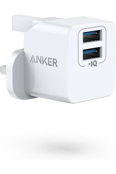 Generic قابس USB، شاحن PowerPort Mini مزدوج المنافذ، شاحن جداري فائق الصغر، ب...