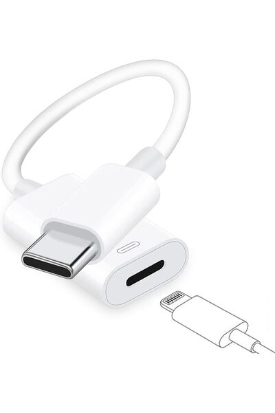Generic محول سماعات الرأس من USB C إلى Lightning لهواتف آيفون 16/15 بلس برو م...