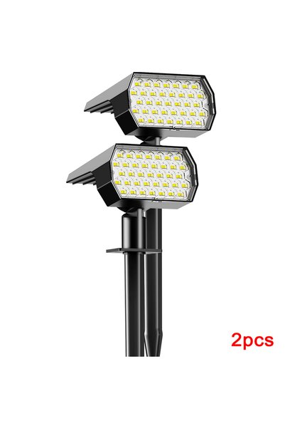 Choice قطعتان من مصابيح الحديقة الشمسية بـ 74 مصباح LED للاستخدام الخارجي، مع...