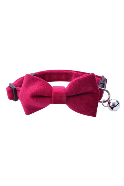 Choice D Pet Breakaway Cat Dog Collar Bow Tie and Bell Cute Adjustable Dog Co...