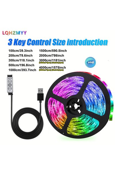 Choice شريط إضاءة LED ملون RGB بطول 10 متر، شريط إضاءة منخفض الجهد 5 فولت 505...