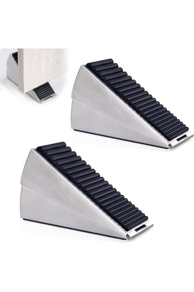 Generic 2 Pack Door Stopper,Heavy Duty Door Stopper,Adjustable Spring Large D...