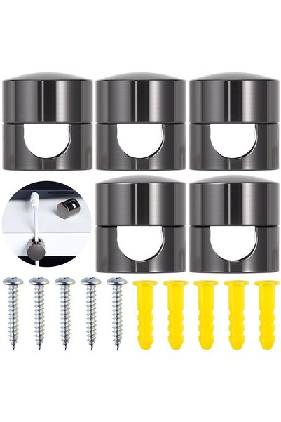 Generic 5 مجموعات من حوامل الشواحن للأسلاك، حوامل الكابلات السوداء