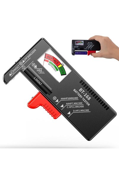 Generic جهاز اختبار البطارية العالمي، جهاز فحص البطارية التناظري مع شريط انزل...