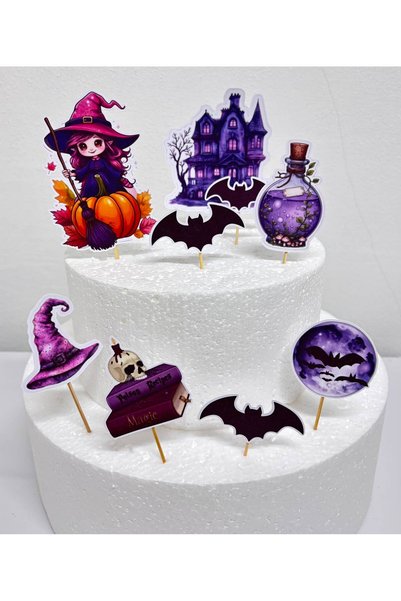 Generic Brand Set Topere Tort Artizanale Halloween, Vrajitoare, Lilieci si Ca...