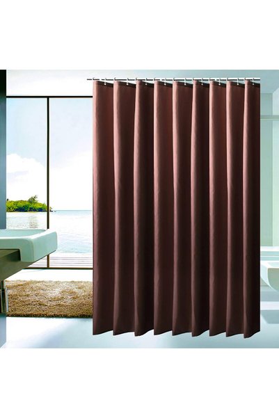 Generic DEARARTBath Brown (Coffee) Shower Curtain Liner Quick Dry, 150''W × 1...
