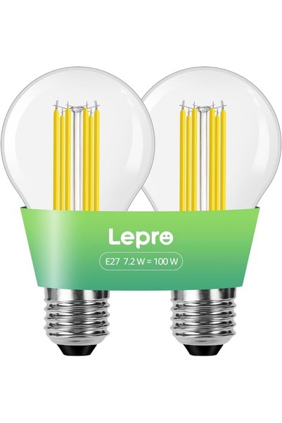 Generic لمبة E27 LED, Light Bulb 2700K Warm White, 7.2W=100W, 1521lm