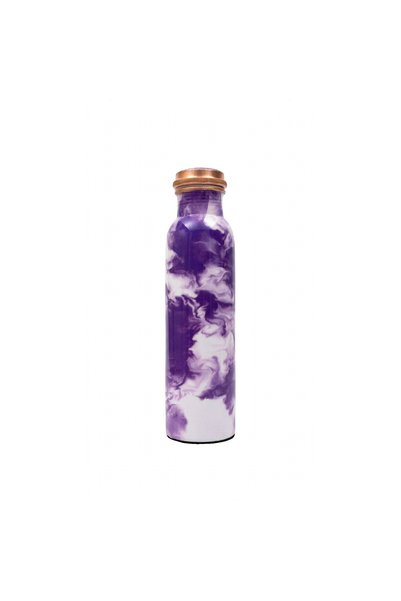 Mobcos Copper Water Bottle 1 Litre, 99% Pure Copper Bottle with Leakproof Scr...