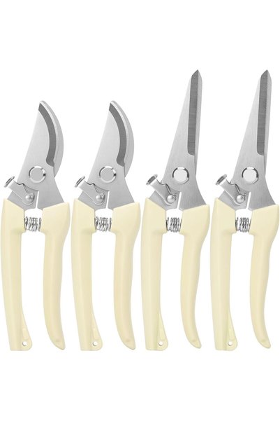 Generic 4 PACK Pruning Shears, Stainless Steel Garden Shears, Sharp Handhled ...