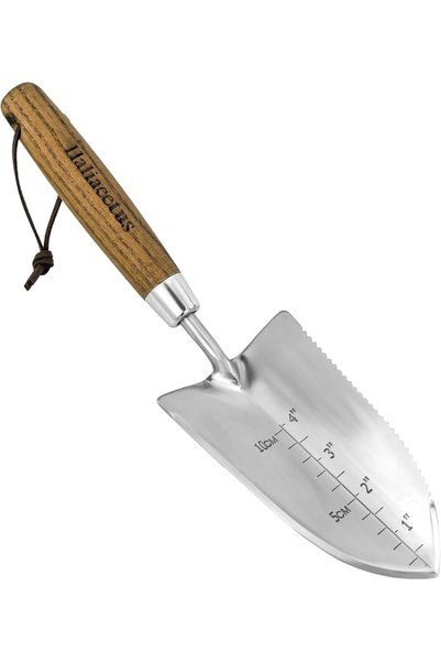 Generic مجرفة حديقة بحافة مسننة، عمق 4 بوصات مع علامات قياس، مجرفة زراعة بحاف...